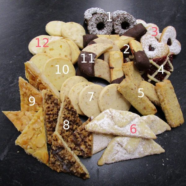 24 assorted cookies