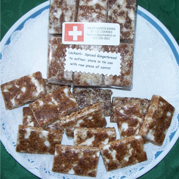 Homemade, Swiss-style Basler Läckerli (spiced gingerbread)